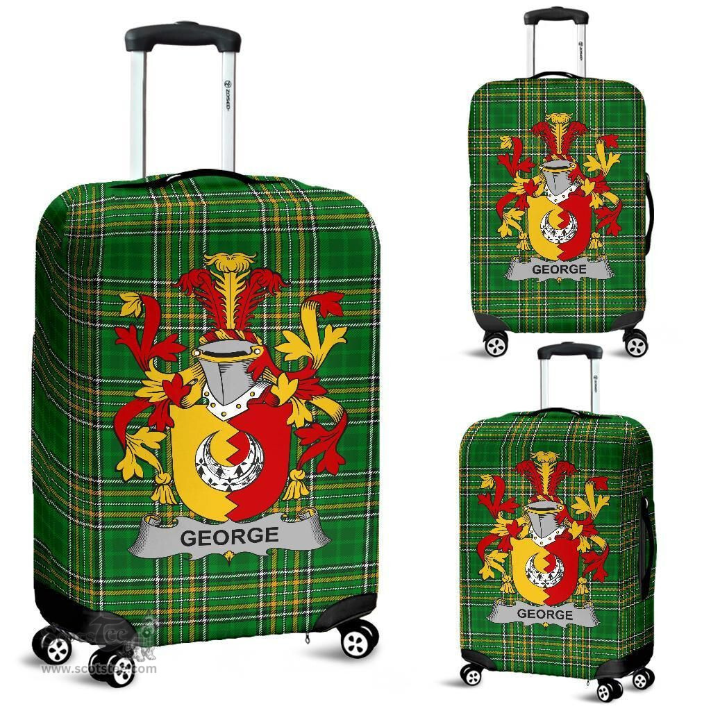 Irish George Coat of Arms Family Crest Ireland Luggage Cover Irish National Tartan Irish County Luggage Cover