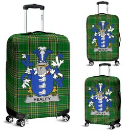 Irish Healey or O'Healey Coat of Arms Family Crest Ireland Luggage Cover Irish National Tartan Irish County Luggage Cover
