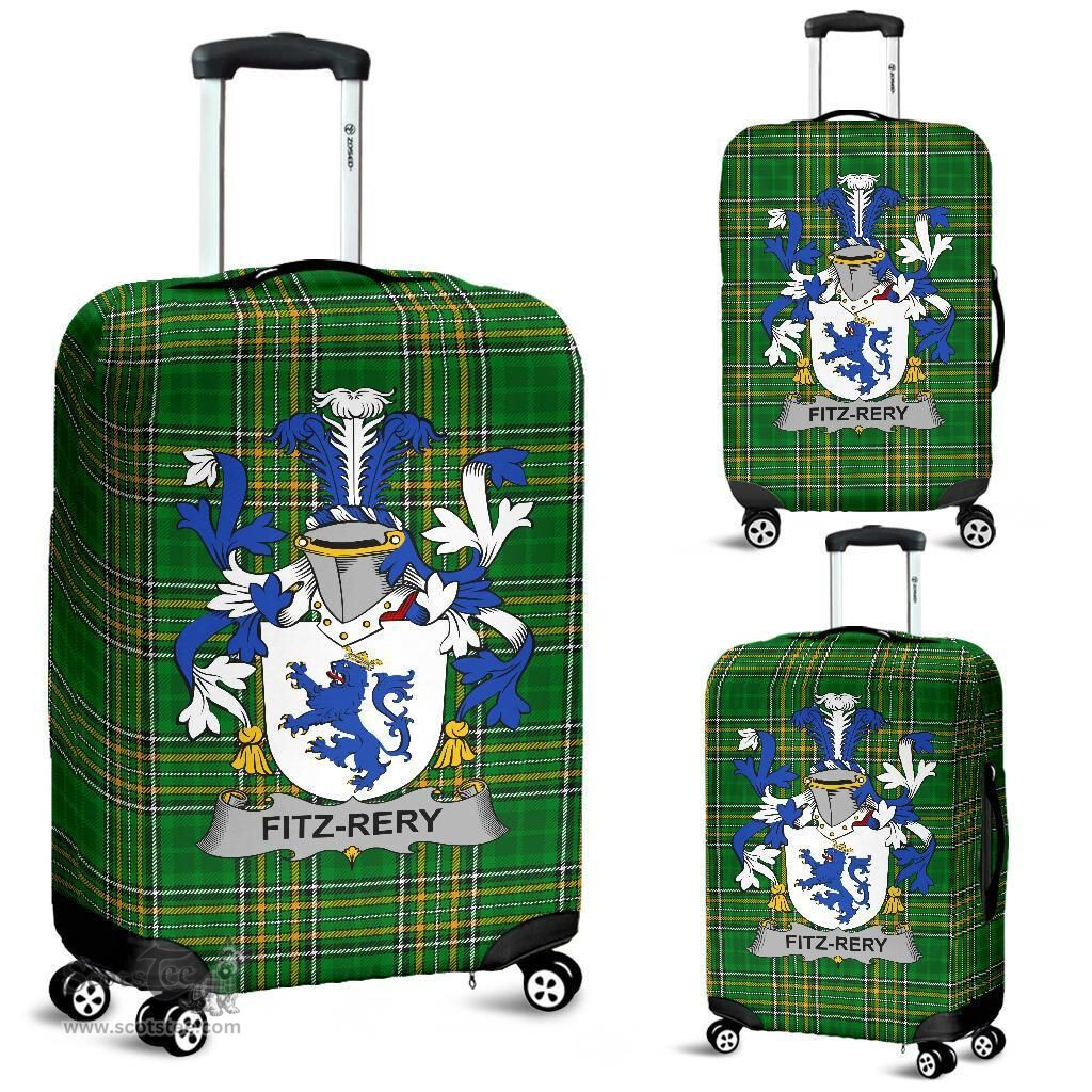 Irish Fitz-Rery Coat of Arms Family Crest Ireland Luggage Cover Irish National Tartan Irish County Luggage Cover