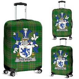 Irish Fitz-Rery Coat of Arms Family Crest Ireland Luggage Cover Irish National Tartan Irish County Luggage Cover