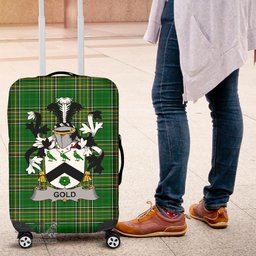 Irish Gold Coat of Arms Family Crest Ireland Luggage Cover Irish National Tartan Irish County Luggage Cover