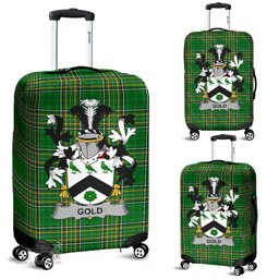 Irish Gold Coat of Arms Family Crest Ireland Luggage Cover Irish National Tartan Irish County Luggage Cover