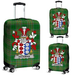 Irish Hickman Coat of Arms Family Crest Ireland Luggage Cover Irish National Tartan Irish County Luggage Cover