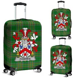 Irish Fownes Coat of Arms Family Crest Ireland Luggage Cover Irish National Tartan Irish County Luggage Cover
