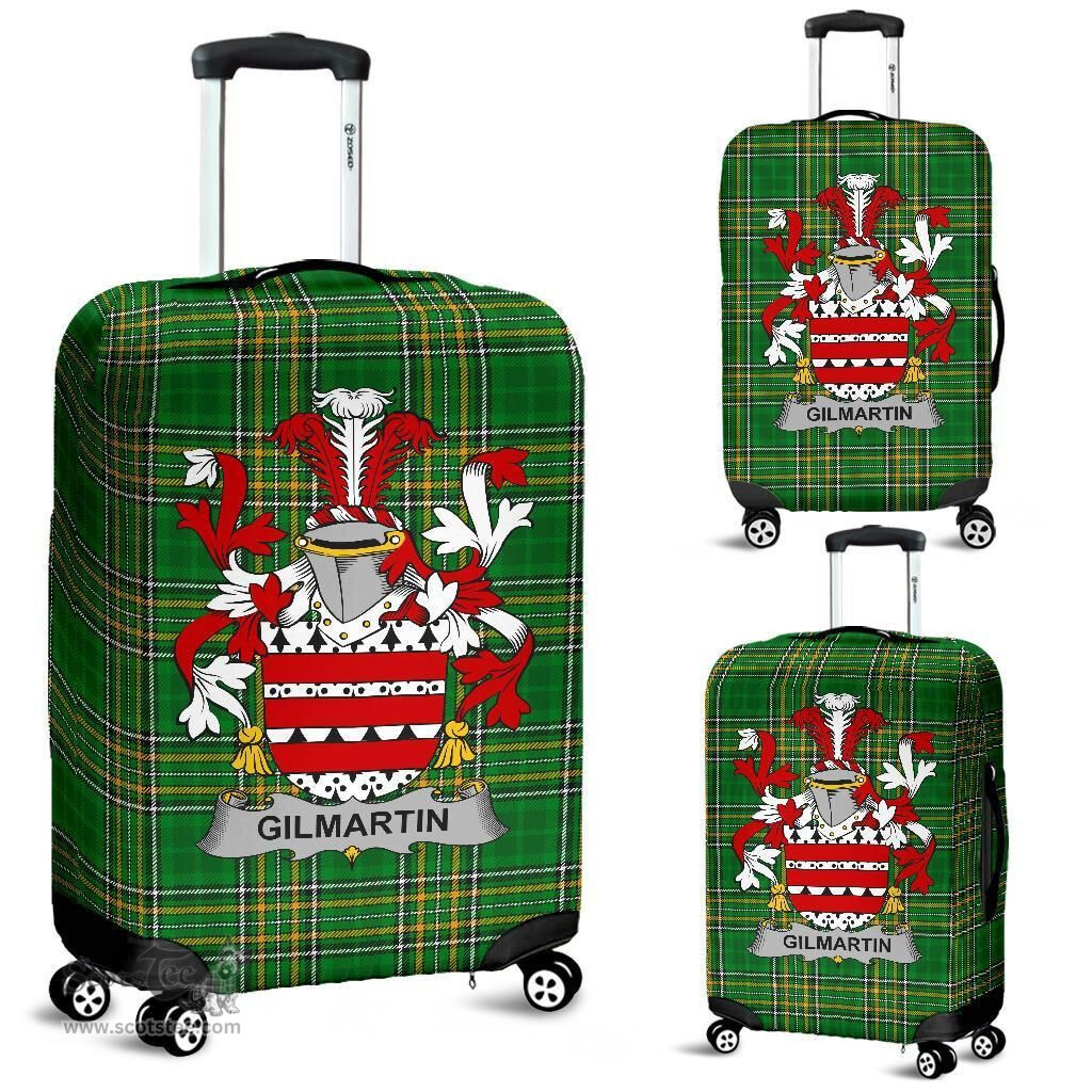 Irish Gilmartin or Kilmartin Coat of Arms Family Crest Ireland Luggage Cover Irish National Tartan Irish County Luggage Cover