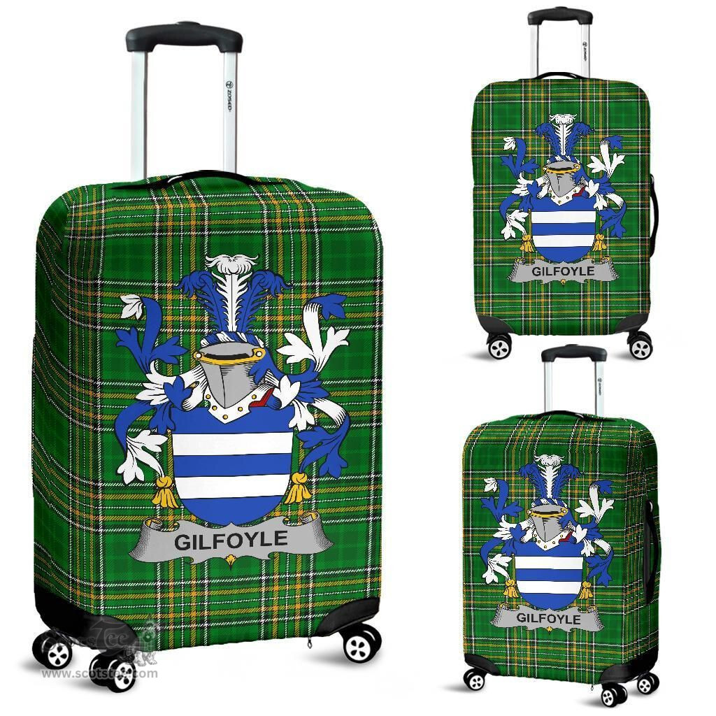 Irish Gilfoyle or McGilfoyle Coat of Arms Family Crest Ireland Luggage Cover Irish National Tartan Irish County Luggage Cover
