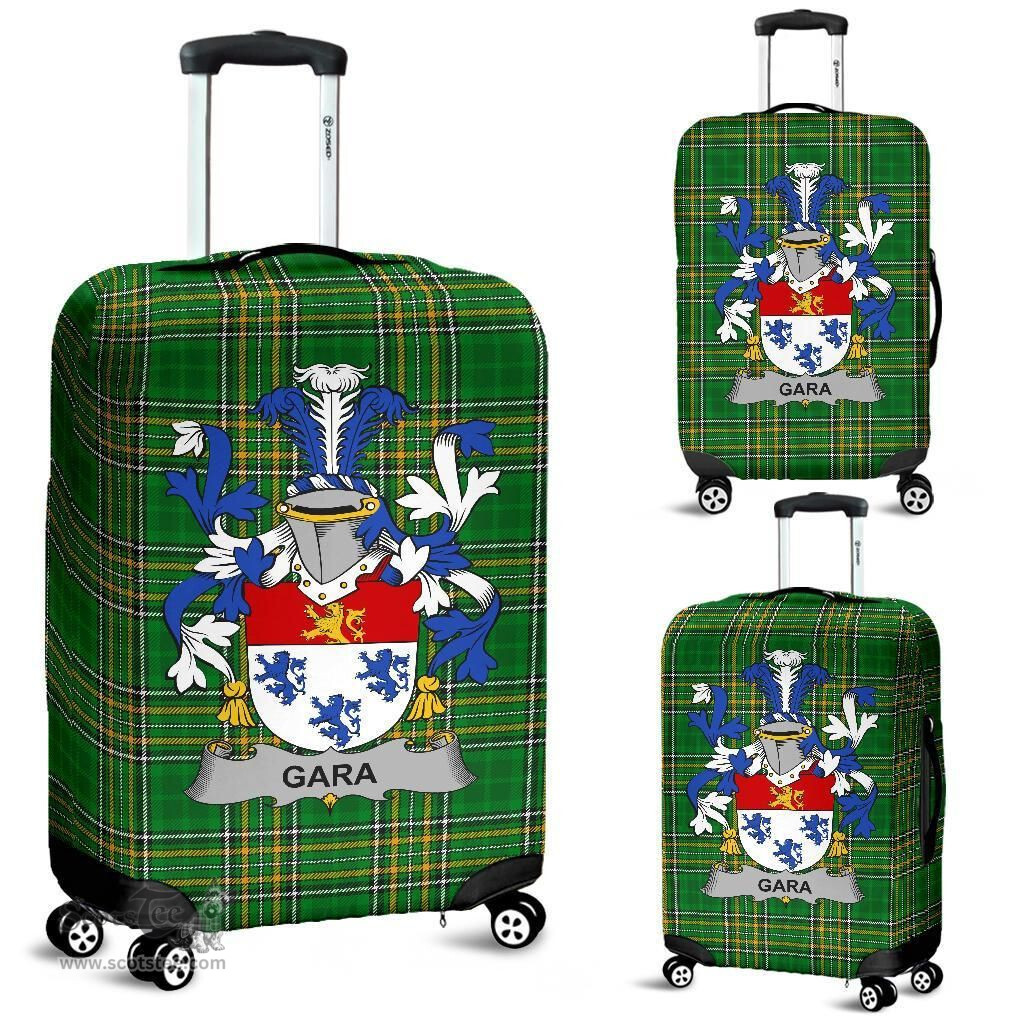 Irish Gara or O'Gara Coat of Arms Family Crest Ireland Luggage Cover Irish National Tartan Irish County Luggage Cover