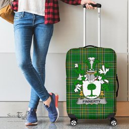 Irish Finnerty or O'Finaghty Coat of Arms Family Crest Ireland Luggage Cover Irish National Tartan Irish County Luggage Cover