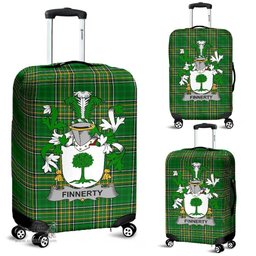 Irish Finnerty or O'Finaghty Coat of Arms Family Crest Ireland Luggage Cover Irish National Tartan Irish County Luggage Cover