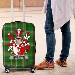 Irish Goodwin Coat of Arms Family Crest Ireland Luggage Cover Irish National Tartan Irish County Luggage Cover