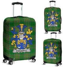 Irish Fogarty or O'Fogarty Coat of Arms Family Crest Ireland Luggage Cover Irish National Tartan Irish County Luggage Cover