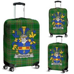 Irish Grainger Coat of Arms Family Crest Ireland Luggage Cover Irish National Tartan Irish County Luggage Cover