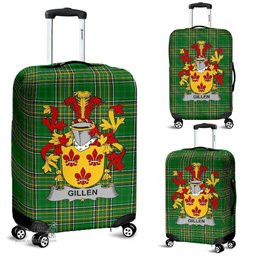 Irish Gillen or O'Gillen Coat of Arms Family Crest Ireland Luggage Cover Irish National Tartan Irish County Luggage Cover