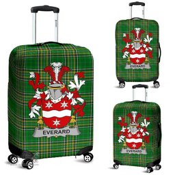 Irish Everard Coat of Arms Family Crest Ireland Luggage Cover Irish National Tartan Irish County Luggage Cover