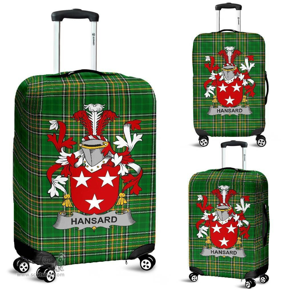Irish Hansard Coat of Arms Family Crest Ireland Luggage Cover Irish National Tartan Irish County Luggage Cover