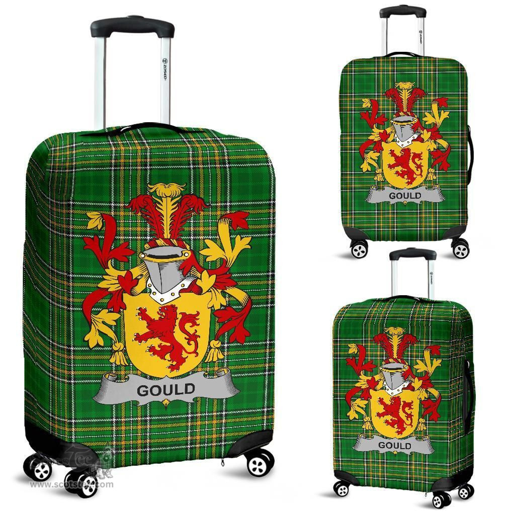Irish Gould Coat of Arms Family Crest Ireland Luggage Cover Irish National Tartan Irish County Luggage Cover