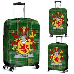 Irish Gould Coat of Arms Family Crest Ireland Luggage Cover Irish National Tartan Irish County Luggage Cover