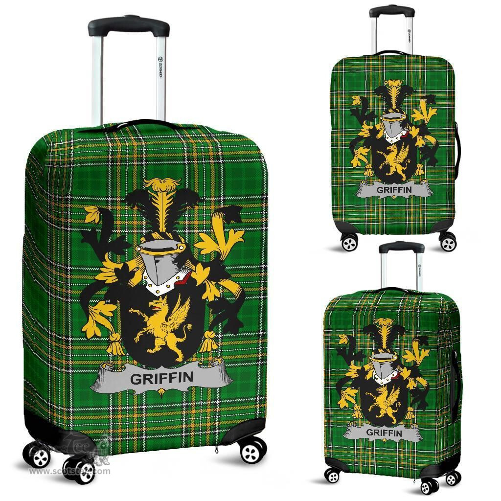 Irish Griffin or O'Griffy Coat of Arms Family Crest Ireland Luggage Cover Irish National Tartan Irish County Luggage Cover