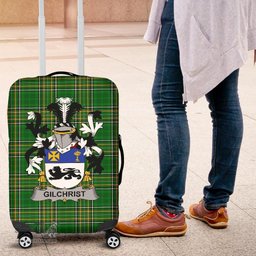 Irish Gilchrist or McGilchrist Coat of Arms Family Crest Ireland Luggage Cover Irish National Tartan Irish County Luggage Cover