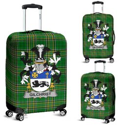 Irish Gilchrist or McGilchrist Coat of Arms Family Crest Ireland Luggage Cover Irish National Tartan Irish County Luggage Cover