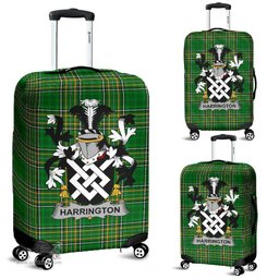 Irish Harrington Coat of Arms Family Crest Ireland Luggage Cover Irish National Tartan Irish County Luggage Cover