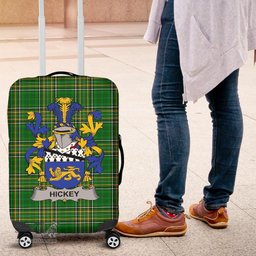 Irish Hickey or O'Hickey Coat of Arms Family Crest Ireland Luggage Cover Irish National Tartan Irish County Luggage Cover