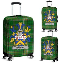 Irish Harris Coat of Arms Family Crest Ireland Luggage Cover Irish National Tartan Irish County Luggage Cover