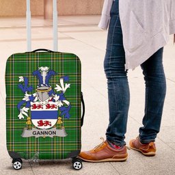 Irish Gannon or McGannon Coat of Arms Family Crest Ireland Luggage Cover Irish National Tartan Irish County Luggage Cover