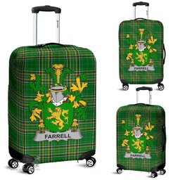 Irish Farrell or O'Ferrell Coat of Arms Family Crest Ireland Luggage Cover Irish National Tartan Irish County Luggage Cover