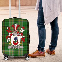 Irish Harmon Coat of Arms Family Crest Ireland Luggage Cover Irish National Tartan Irish County Luggage Cover
