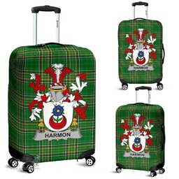Irish Harmon Coat of Arms Family Crest Ireland Luggage Cover Irish National Tartan Irish County Luggage Cover