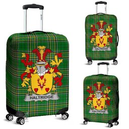 Irish Haltridge Coat of Arms Family Crest Ireland Luggage Cover Irish National Tartan Irish County Luggage Cover