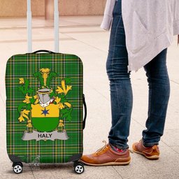 Irish Haly or O'Haly Coat of Arms Family Crest Ireland Luggage Cover Irish National Tartan Irish County Luggage Cover