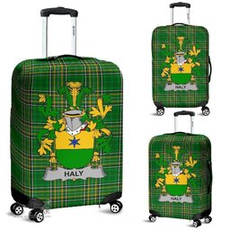 Irish Haly or O'Haly Coat of Arms Family Crest Ireland Luggage Cover Irish National Tartan Irish County Luggage Cover