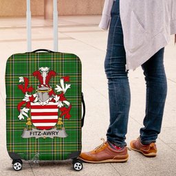 Irish Fitz-Awry Coat of Arms Family Crest Ireland Luggage Cover Irish National Tartan Irish County Luggage Cover