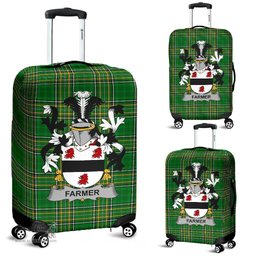 Irish Farmer Coat of Arms Family Crest Ireland Luggage Cover Irish National Tartan Irish County Luggage Cover