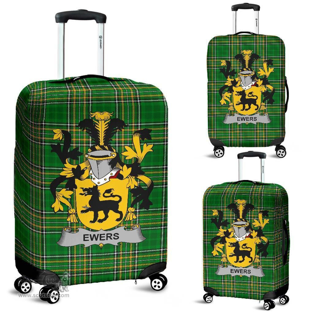 Irish Ewing Coat of Arms Family Crest Ireland Luggage Cover Irish National Tartan Irish County Luggage Cover