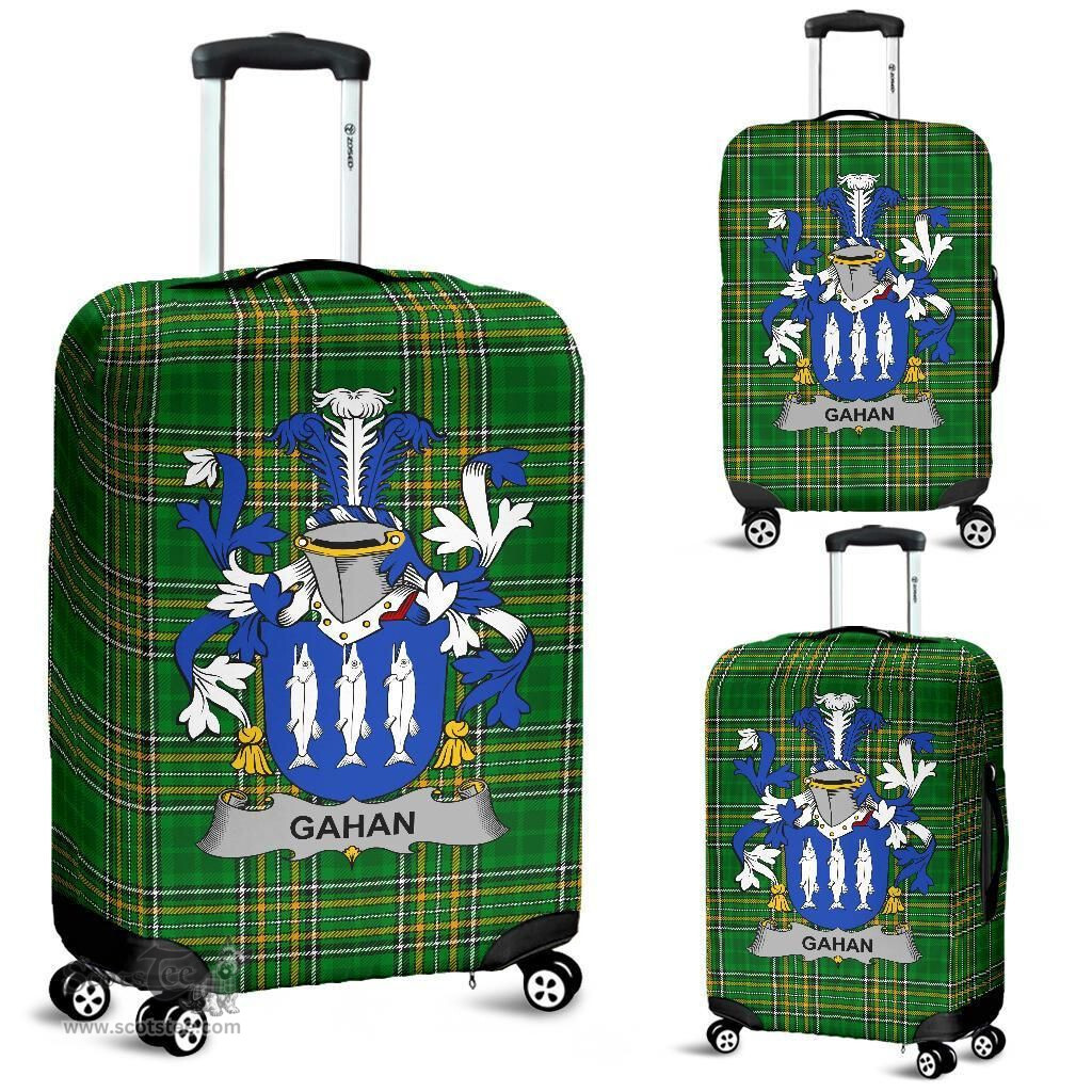 Irish Gahan or McGahan Coat of Arms Family Crest Ireland Luggage Cover Irish National Tartan Irish County Luggage Cover
