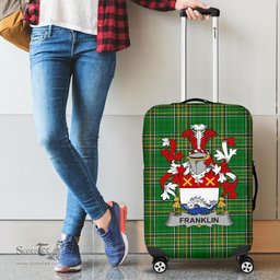 Irish Franklin Coat of Arms Family Crest Ireland Luggage Cover Irish National Tartan Irish County Luggage Cover