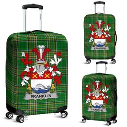 Irish Franklin Coat of Arms Family Crest Ireland Luggage Cover Irish National Tartan Irish County Luggage Cover