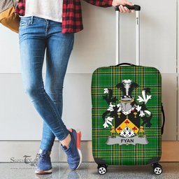 Irish Fyan or Faghan Coat of Arms Family Crest Ireland Luggage Cover Irish National Tartan Irish County Luggage Cover