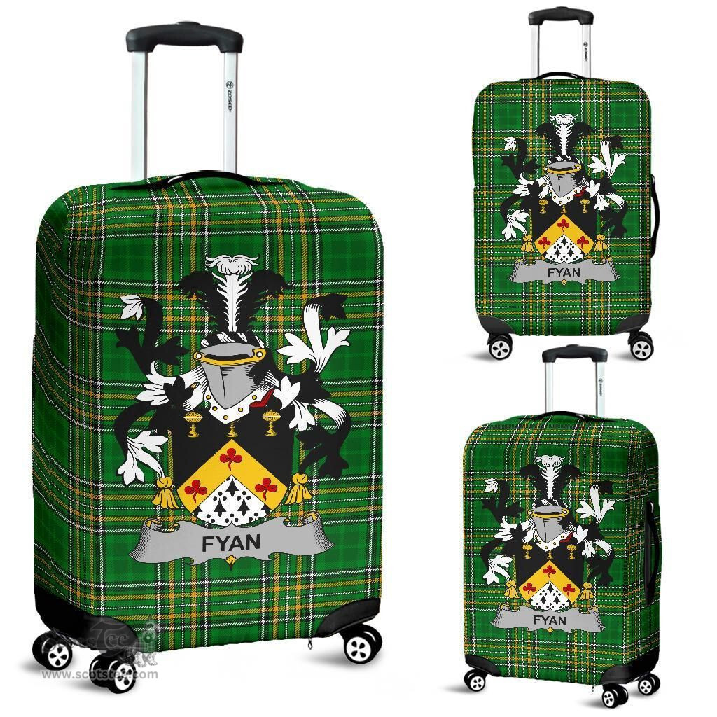 Irish Fyan or Faghan Coat of Arms Family Crest Ireland Luggage Cover Irish National Tartan Irish County Luggage Cover
