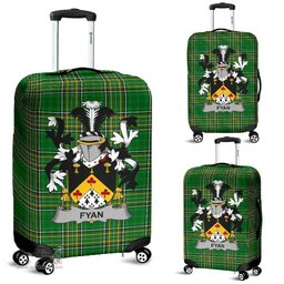 Irish Fyan or Faghan Coat of Arms Family Crest Ireland Luggage Cover Irish National Tartan Irish County Luggage Cover