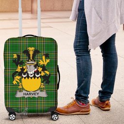 Irish Harvey or Hervey Coat of Arms Family Crest Ireland Luggage Cover Irish National Tartan Irish County Luggage Cover