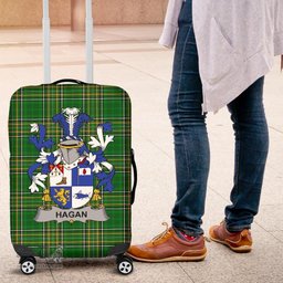 Irish Hagan or O'Hagan Coat of Arms Family Crest Ireland Luggage Cover Irish National Tartan Irish County Luggage Cover