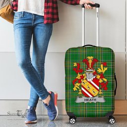 Irish Heath Coat of Arms Family Crest Ireland Luggage Cover Irish National Tartan Irish County Luggage Cover