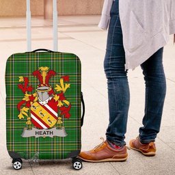 Irish Heath Coat of Arms Family Crest Ireland Luggage Cover Irish National Tartan Irish County Luggage Cover