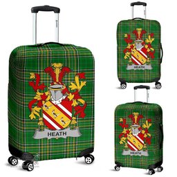 Irish Heath Coat of Arms Family Crest Ireland Luggage Cover Irish National Tartan Irish County Luggage Cover