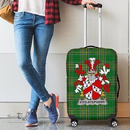 Irish Fitz-Stephens Coat of Arms Family Crest Ireland Luggage Cover Irish National Tartan Irish County Luggage Cover