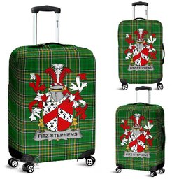 Irish Fitz-Stephens Coat of Arms Family Crest Ireland Luggage Cover Irish National Tartan Irish County Luggage Cover